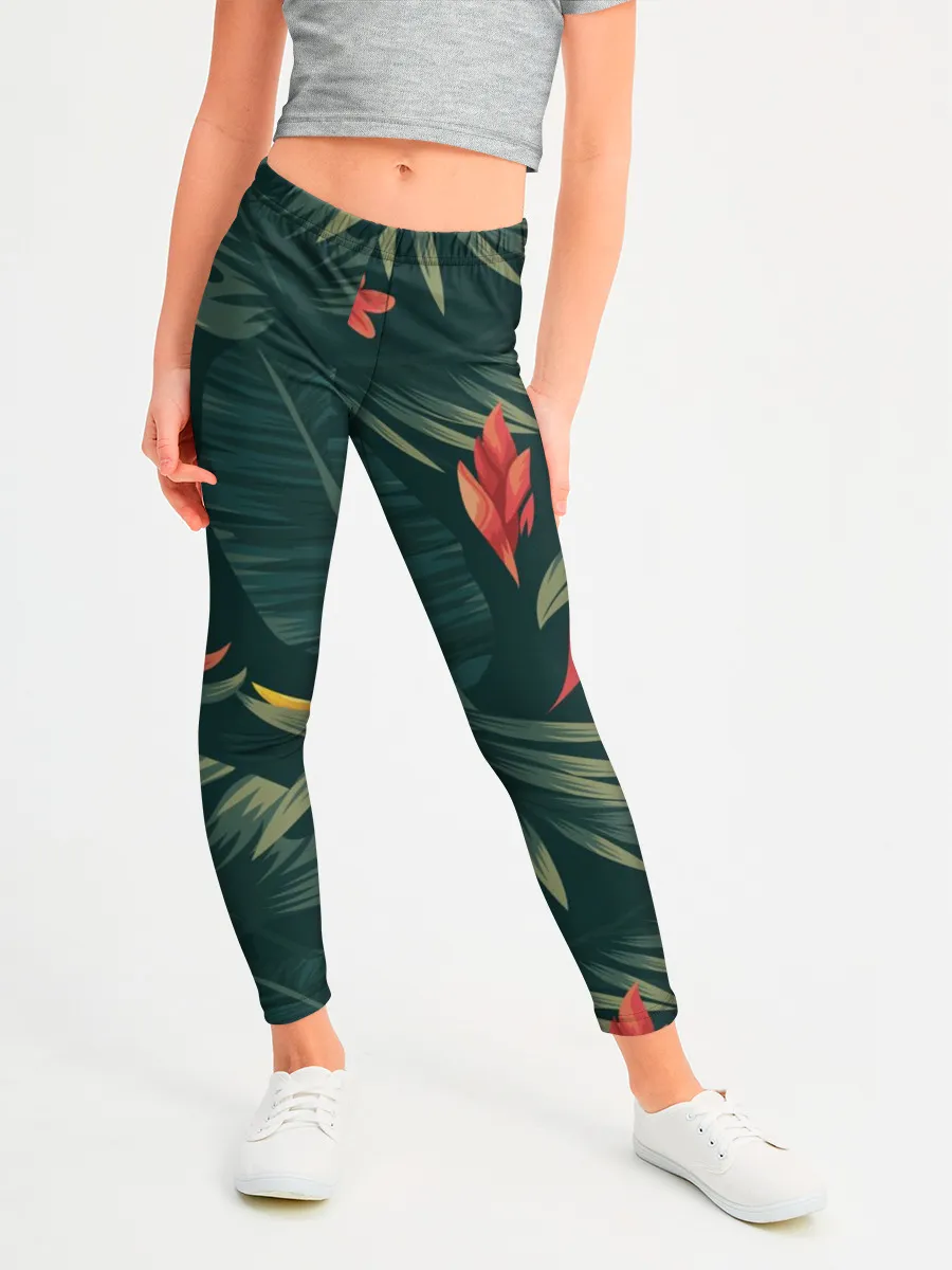 Леггинсы для девочки / Тропики