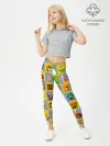 Леггинсы для девочки / Super Mario Pop art