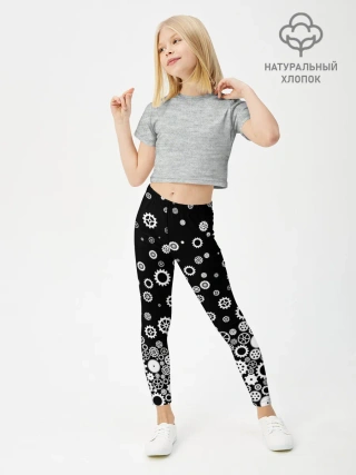 Леггинсы для девочки / Шестеренки