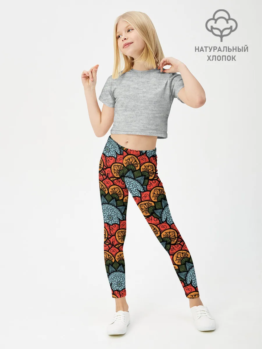 Леггинсы для девочки / Узоры Бохо