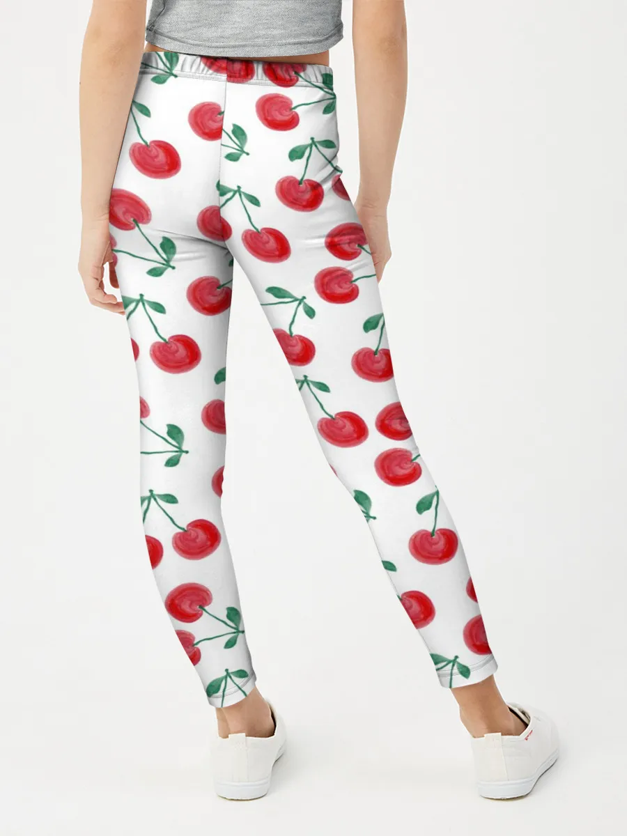 Леггинсы для девочки / Вишневое настроение