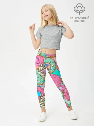 Леггинсы для девочки / Сладкие Пончики