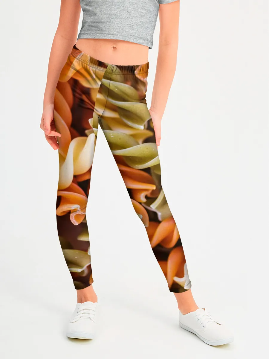 Леггинсы для девочки / Макароны Спиральки