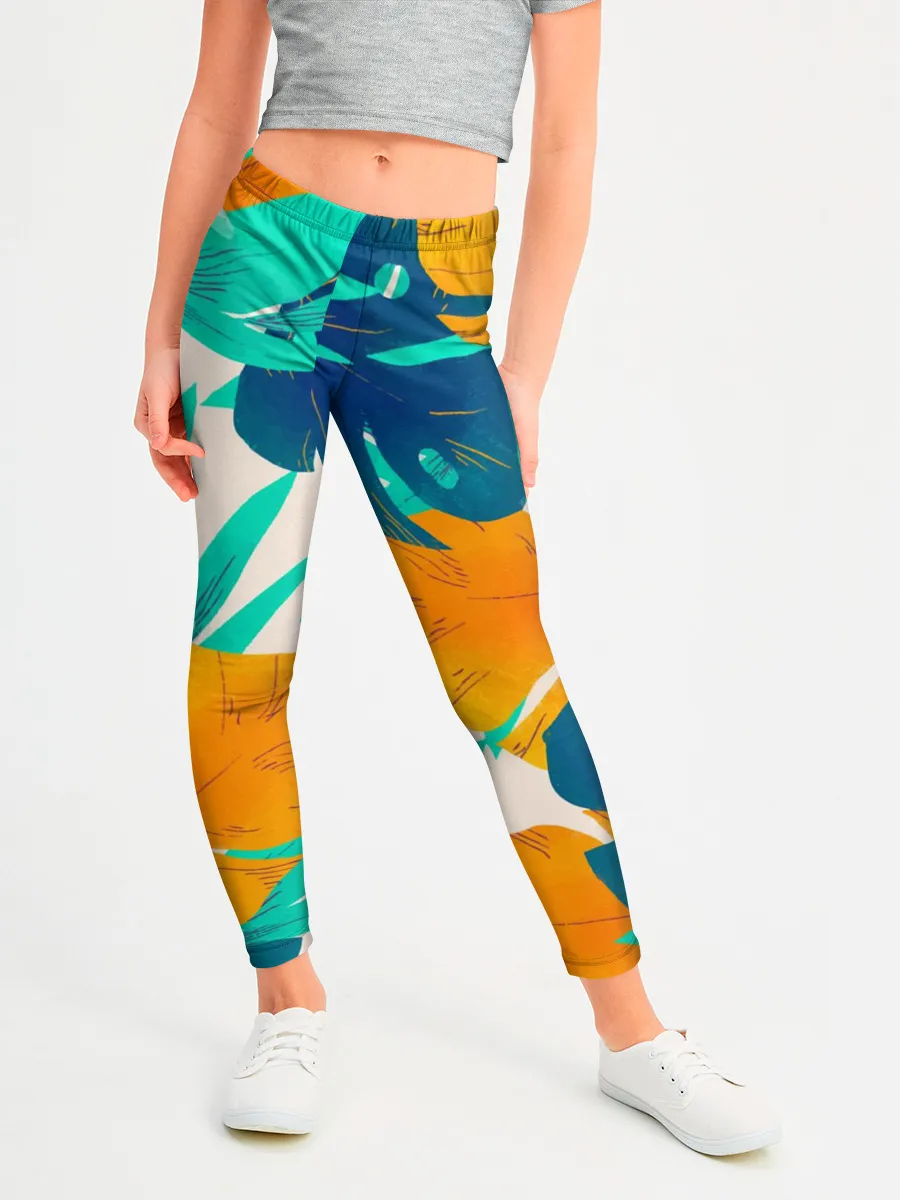 Леггинсы для девочки / Тропики
