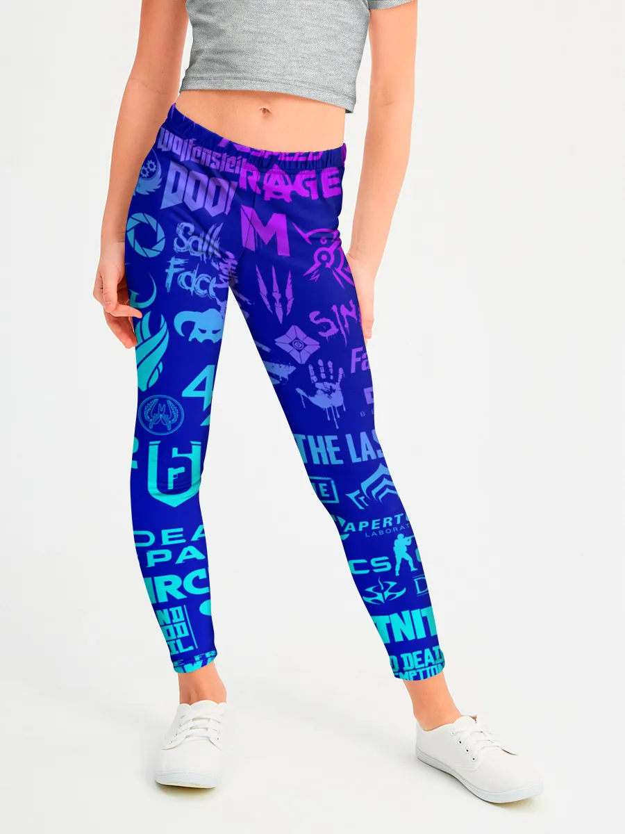 Леггинсы для девочки / ЛОГОТИПЫ ИГР