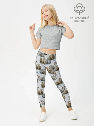 Леггинсы для девочки / Моржи