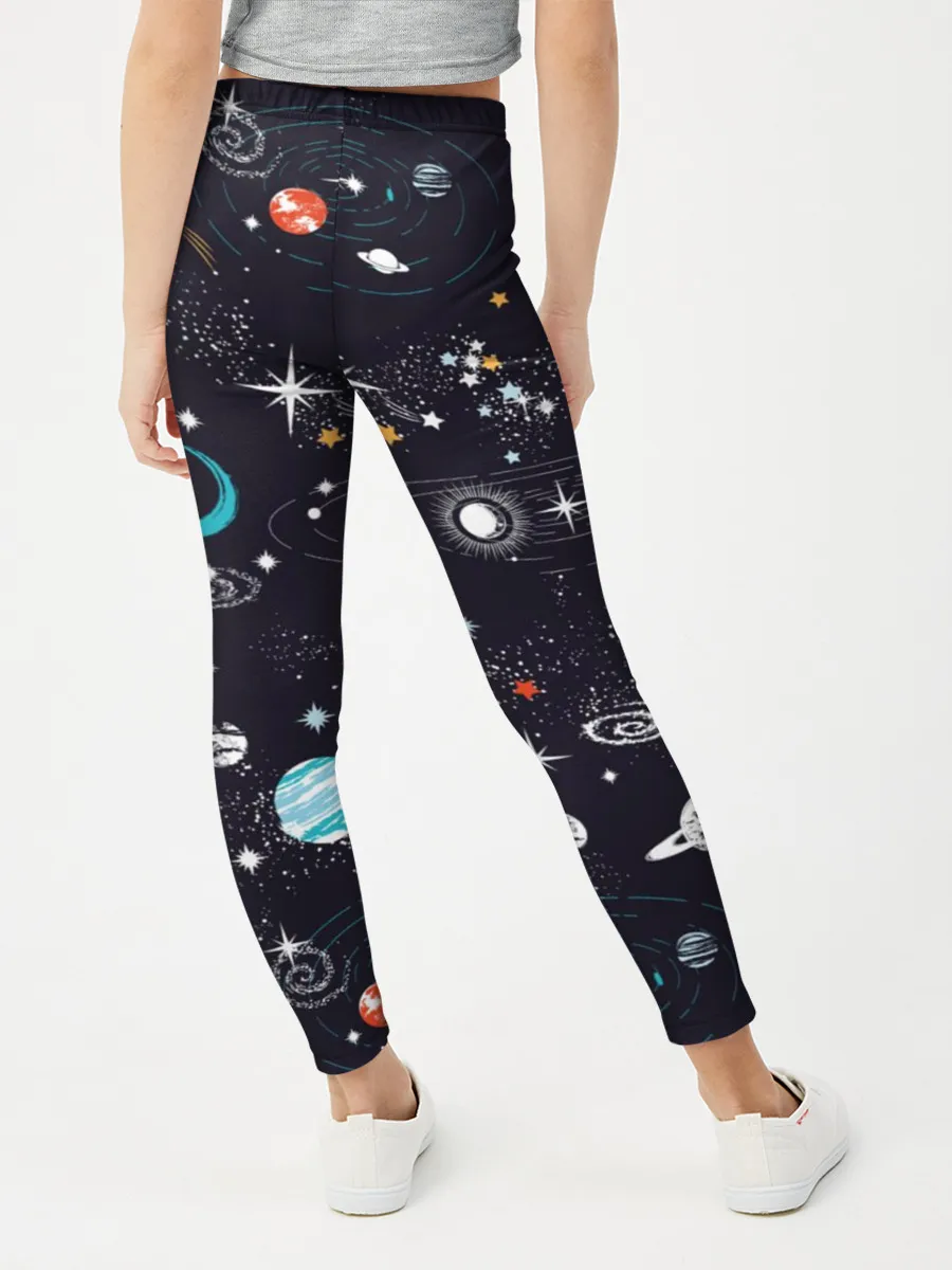 Леггинсы для девочки / Космос