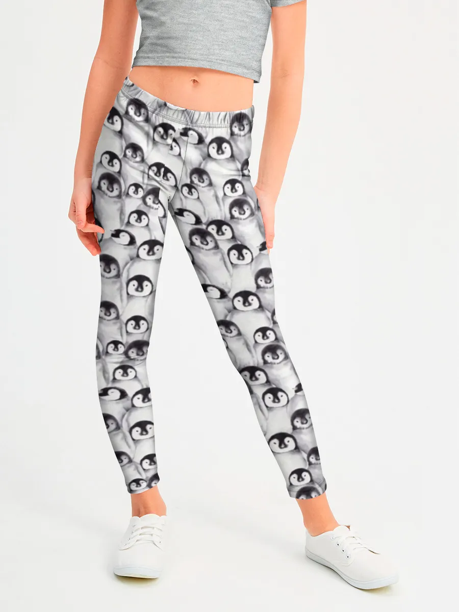 Леггинсы для девочки / Пингвинчики