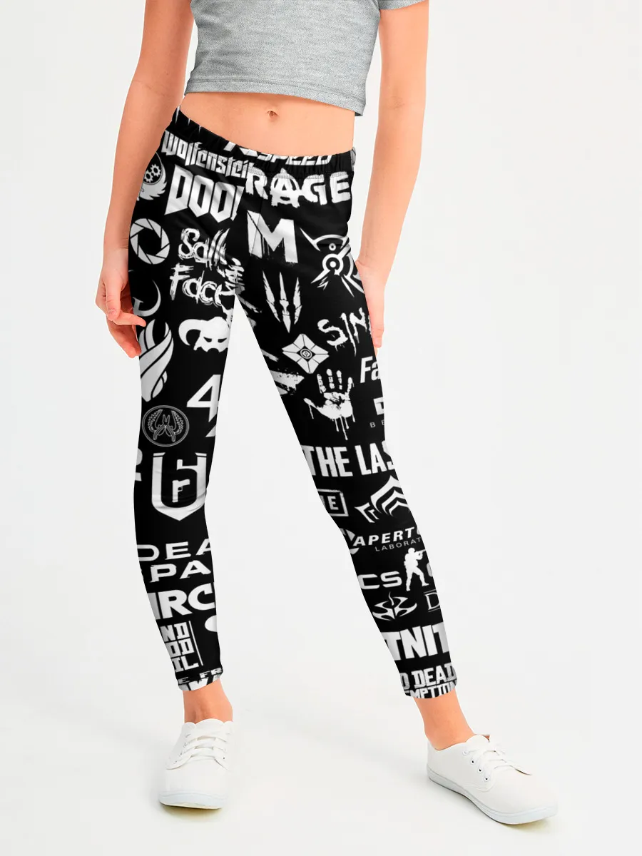 Леггинсы для девочки / ЛОГОТИПЫ ИГР