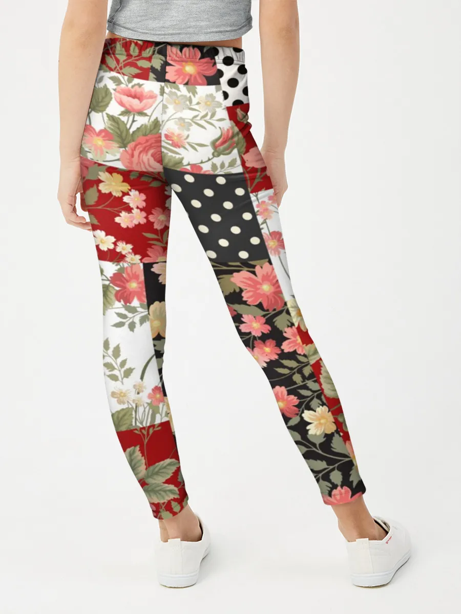 Леггинсы для девочки / Лоскутный орнамент