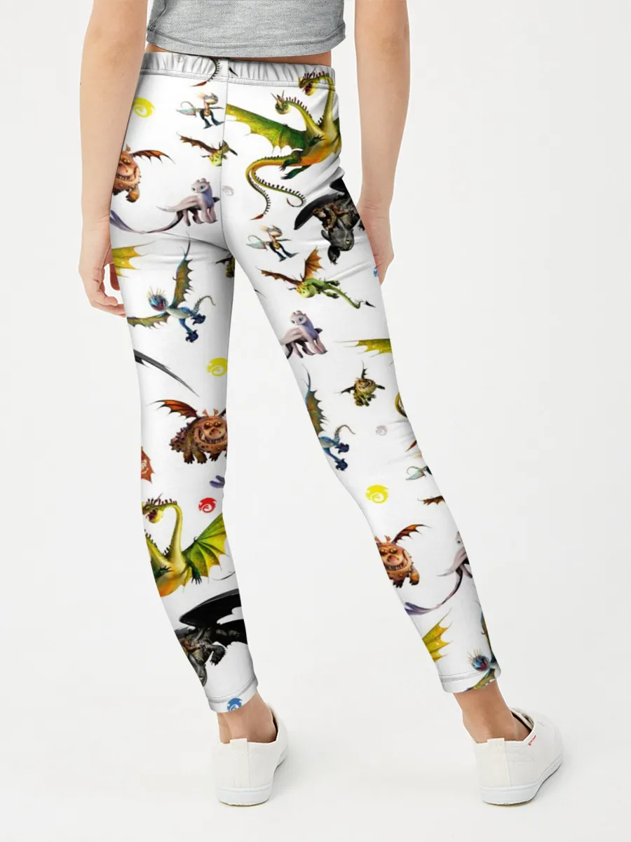 Леггинсы для девочки / Как приручить дракона