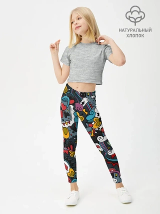 Леггинсы для девочки / Покерный коллаж