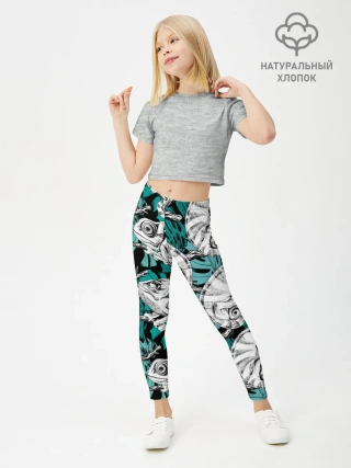 Леггинсы для девочки / Хамелеоны