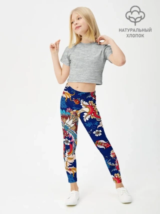 Леггинсы для девочки / Экзотический орнамент