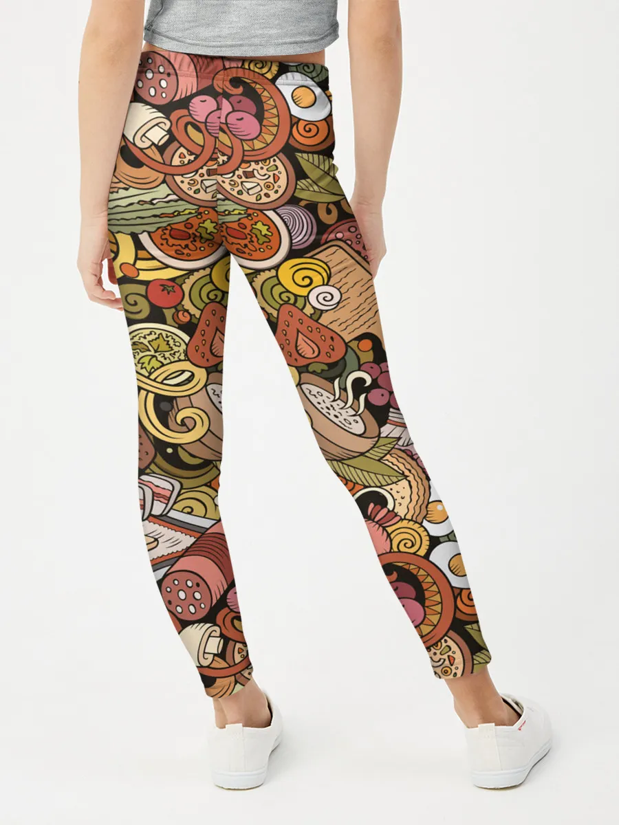 Леггинсы для девочки / Русская еда