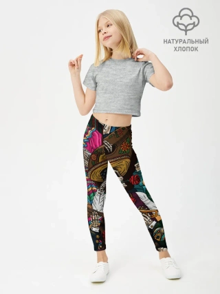 Леггинсы для девочки / Мексиканская Вечеринка