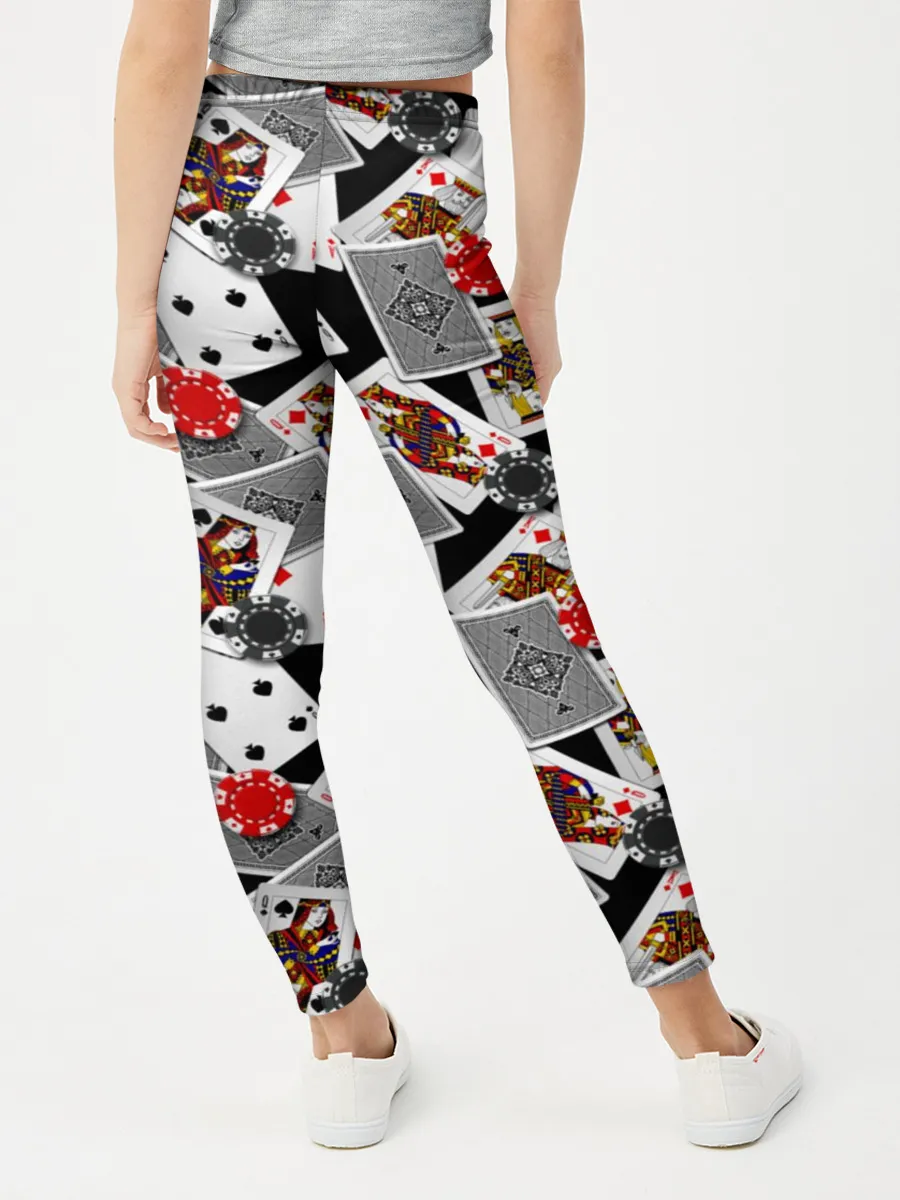 Леггинсы для девочки / Игральные карты