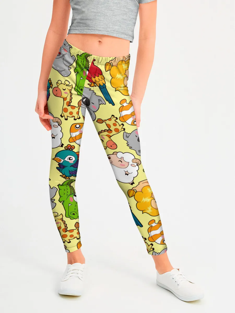 Леггинсы для девочки / Зоопарк