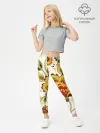 Леггинсы для девочки / Хохлома