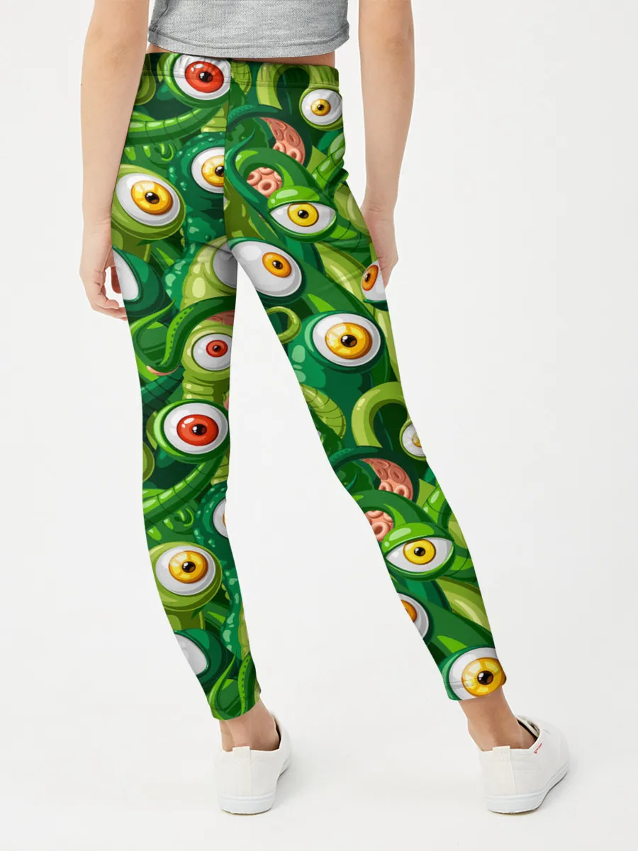 Леггинсы для девочки / Щупальца с глазами