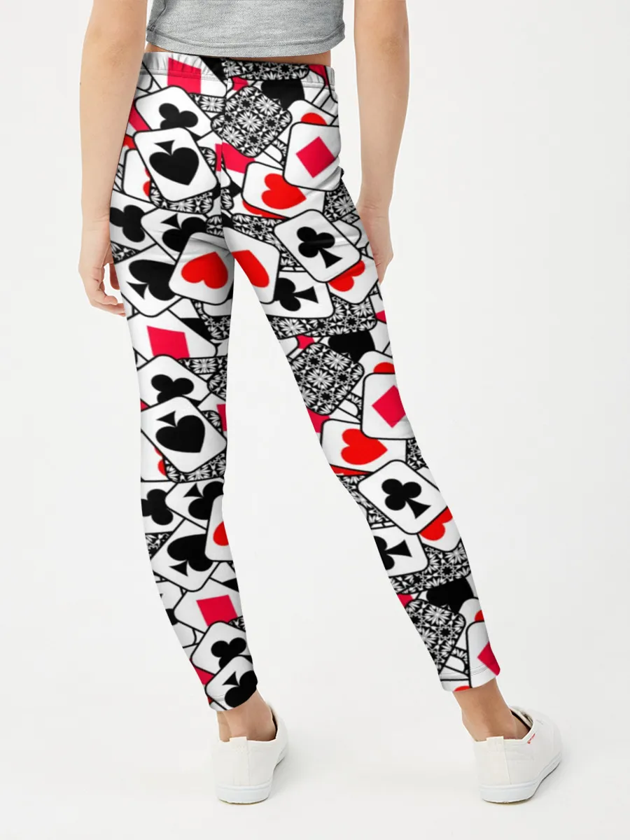 Леггинсы для девочки / Игральные карты