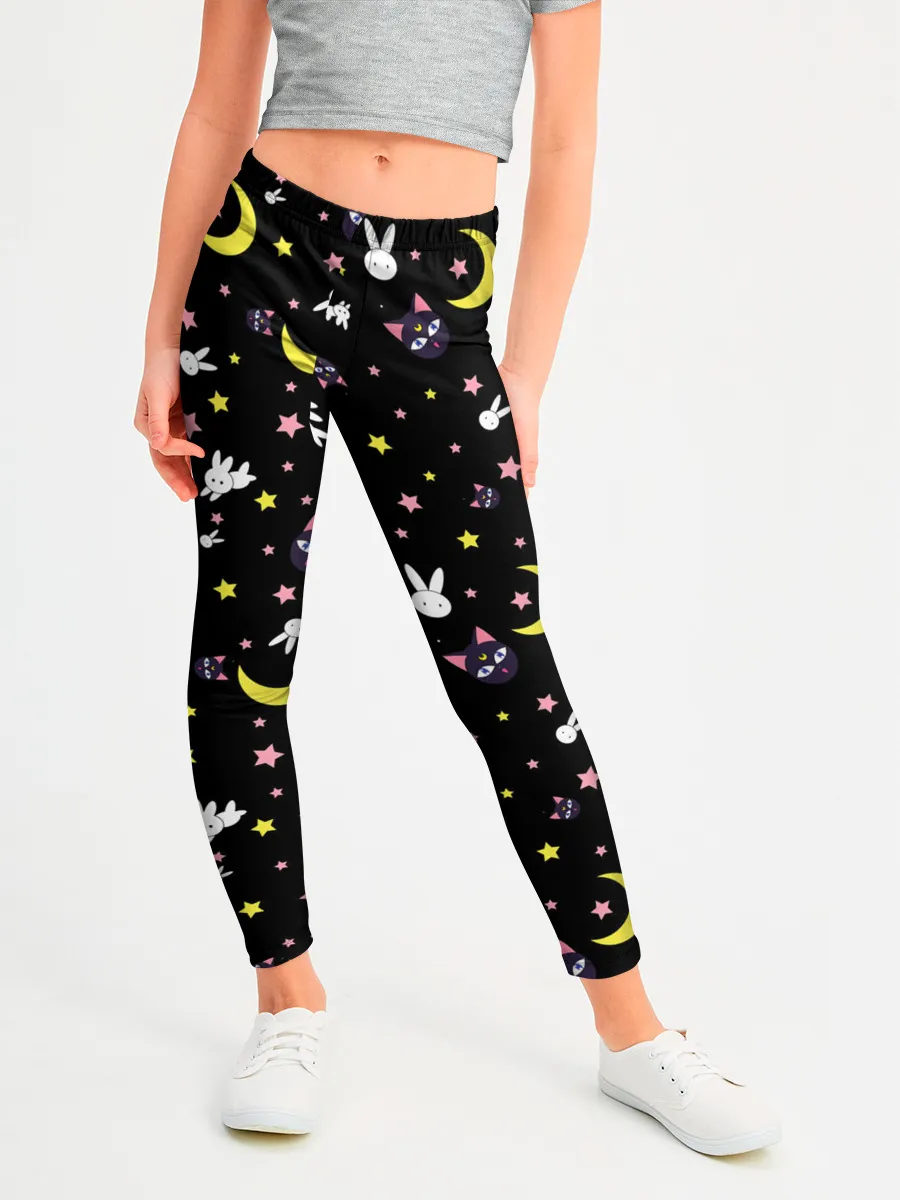 Леггинсы для девочки / Sailor Moon Pattern