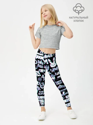 Леггинсы для девочки / ЛОГОТИПЫ ИГР GLITCH | ГЛИТЧ