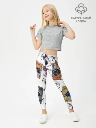 Леггинсы для девочки / Старинные фотоаппараты