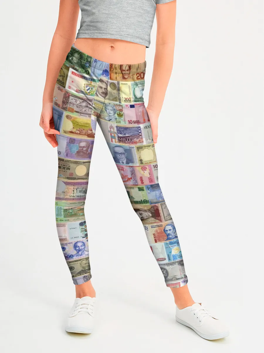 Леггинсы для девочки / Деньги мира