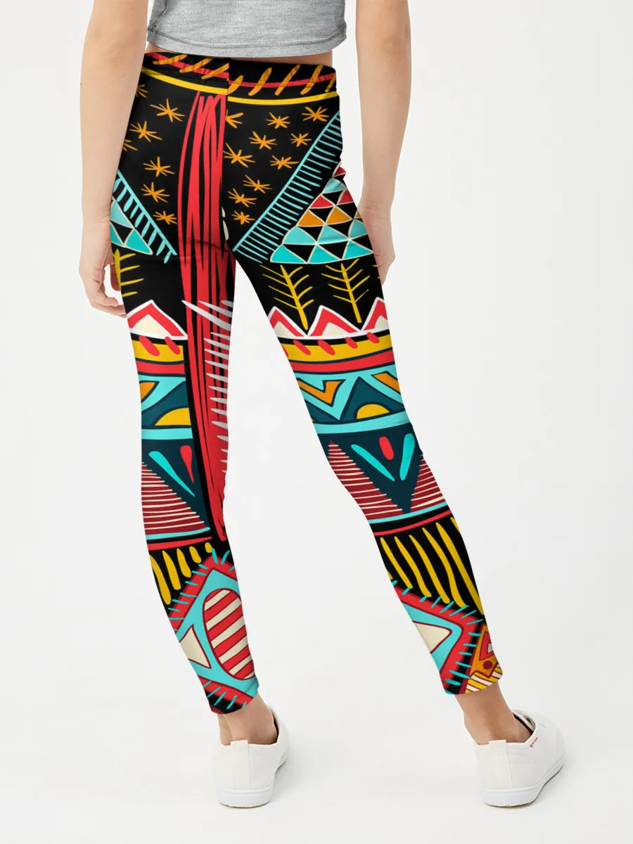 Леггинсы для девочки / Африканский стиль