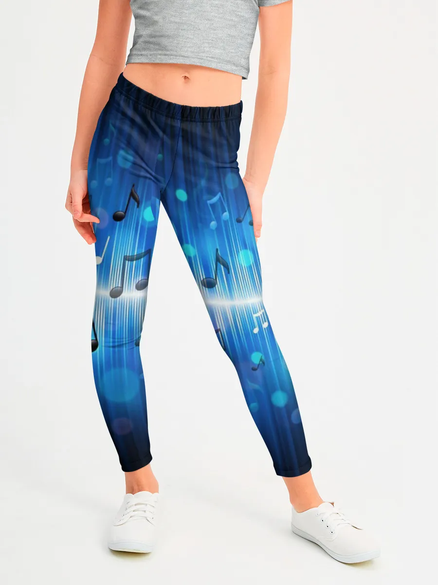 Леггинсы для девочки / Абстракция музыка