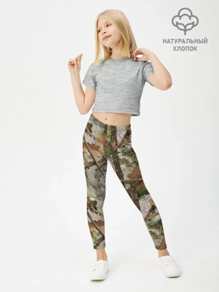 Леггинсы для девочки / Камуфляж