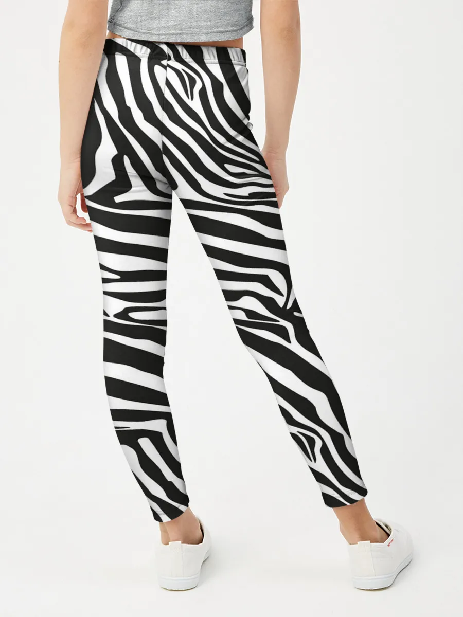 Леггинсы для девочки / Полосы зебры