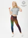 Леггинсы для девочки / Радужная чешуя