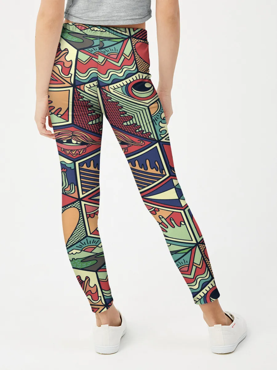 Леггинсы для девочки / Психоделика