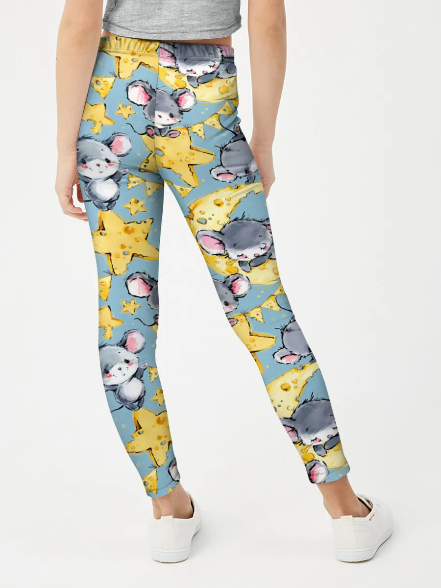 Леггинсы для девочки / Сыр и мыши