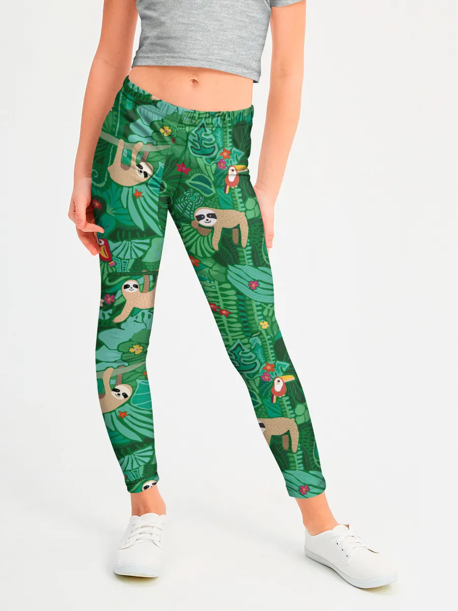 Леггинсы для девочки / Ленивцы