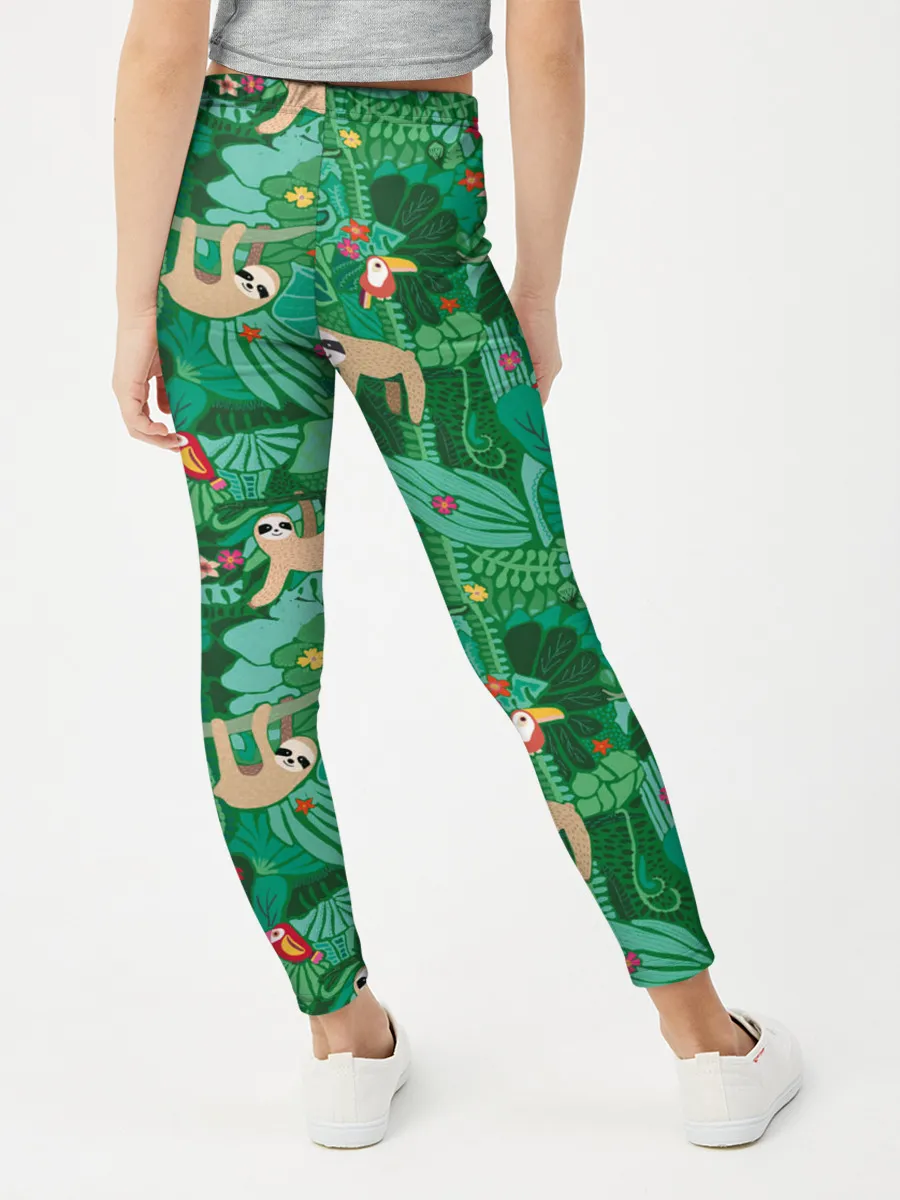 Леггинсы для девочки / Ленивцы