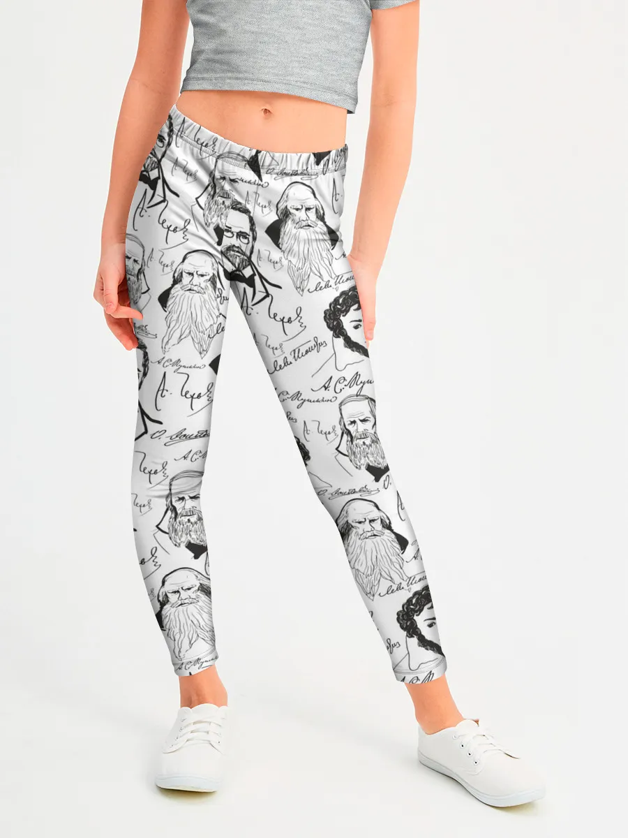 Леггинсы для девочки / Великие писатели-классики