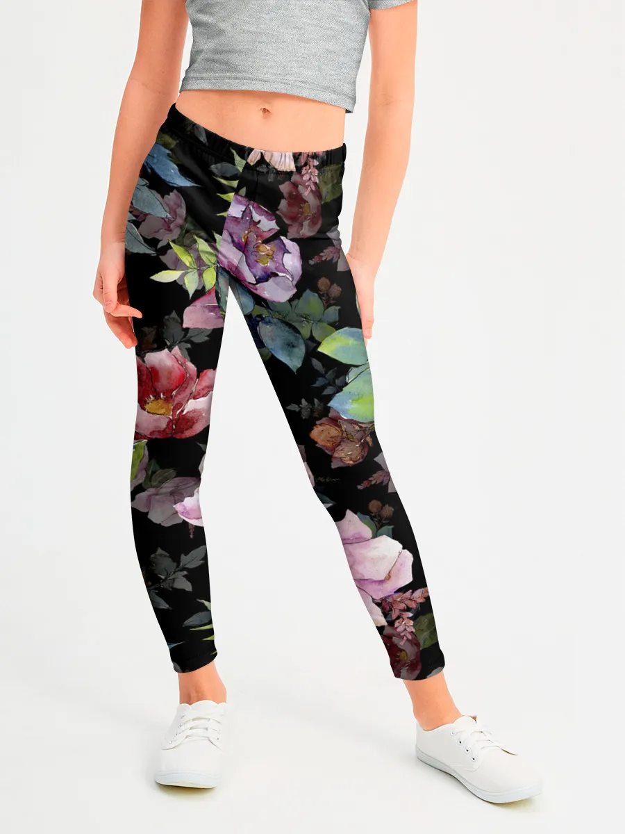 Леггинсы для девочки / Цветочный сад