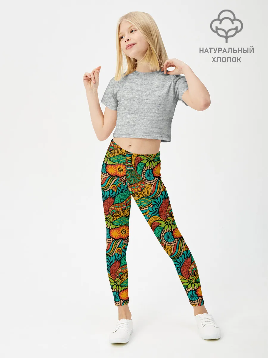 Леггинсы для девочки / Floral Ornament