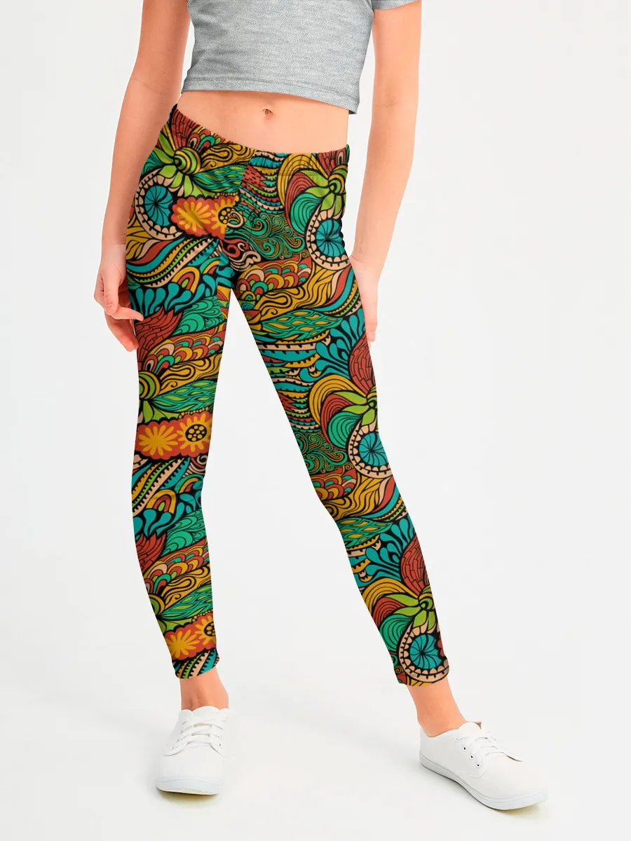 Леггинсы для девочки / Floral Ornament