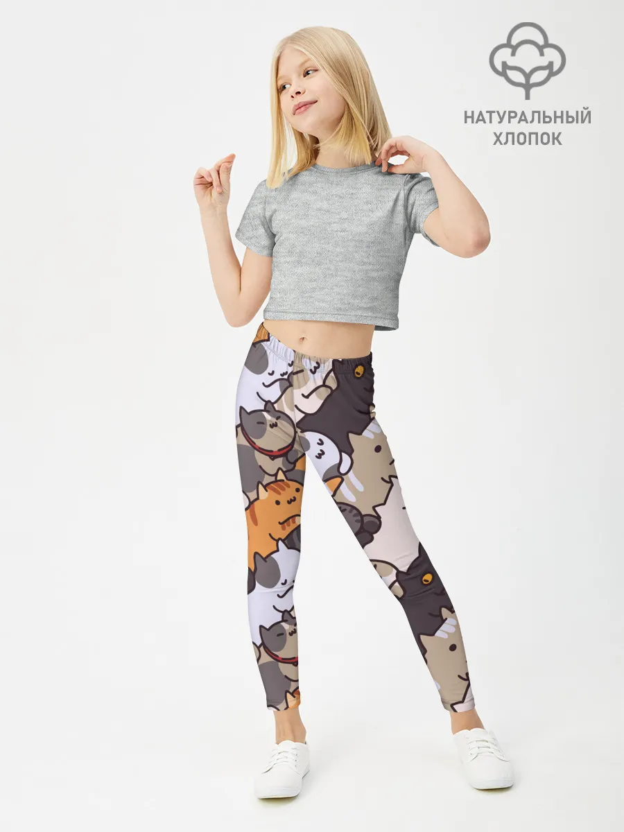 Леггинсы для девочки / Котомания