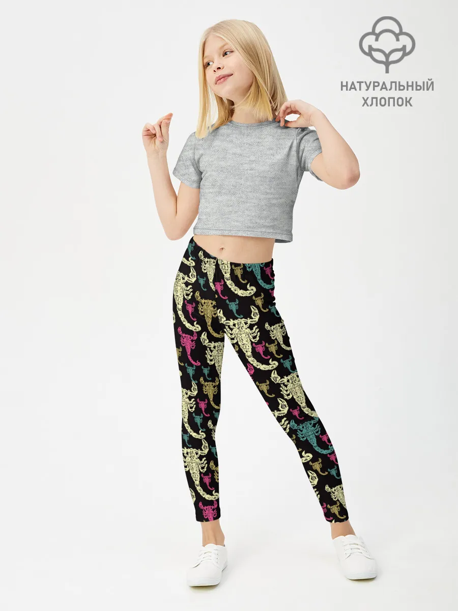 Леггинсы для девочки / Скорпионы