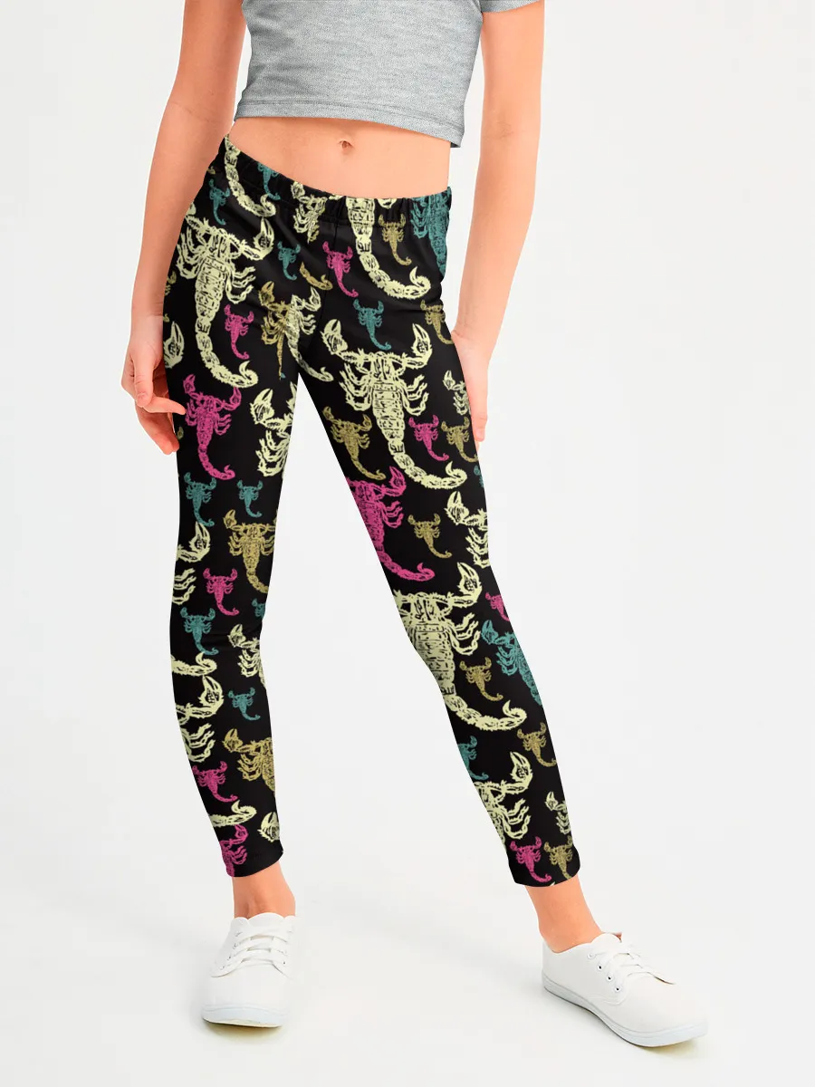 Леггинсы для девочки / Скорпионы