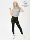 Леггинсы для девочки / Чёрные коты