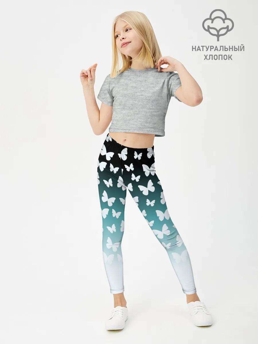 Леггинсы для девочки / Бабочки