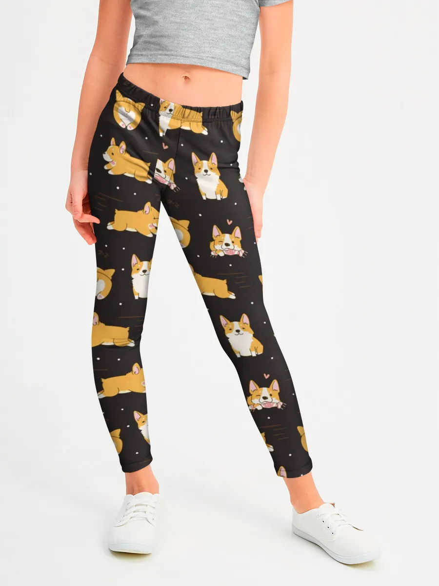Леггинсы для девочки / Корги