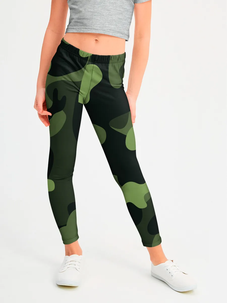Леггинсы для девочки / Камуфляж
