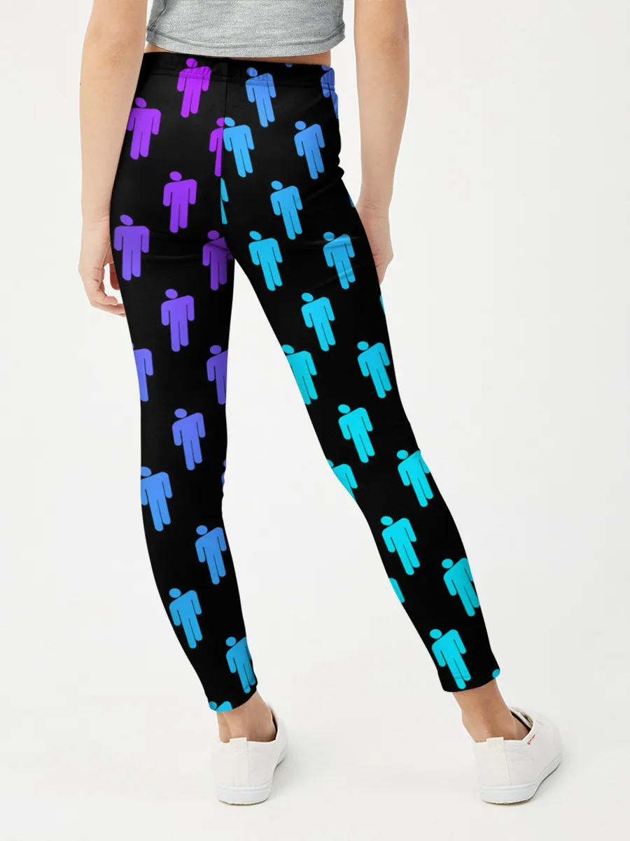 Леггинсы для девочки / BILLIE EILISH PATTERN